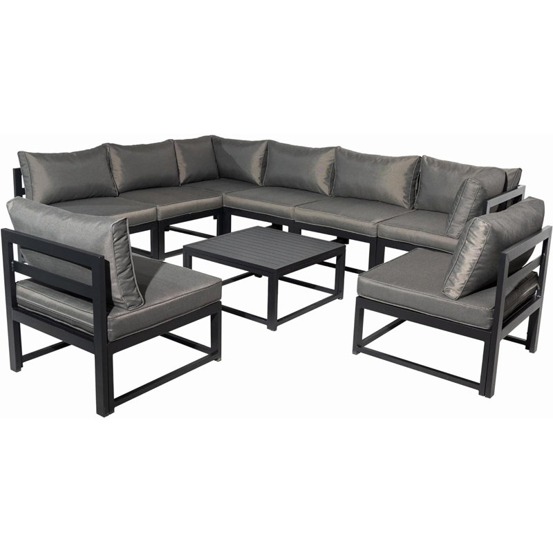 Nailsworth 8 - Person Patio Conversation Set with Cushions