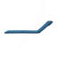 Coussin de remplacement pour chaise longue, bleu