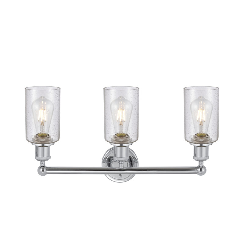Caldello 3 - Light Dimmable Vanity Light, Polished Chrome, Seedy