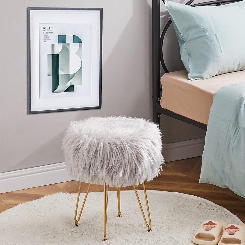 Tabouret d'appoint Niral Steel, Gris