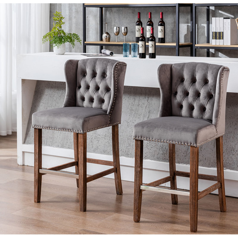 Tabouret Cesario, Gris