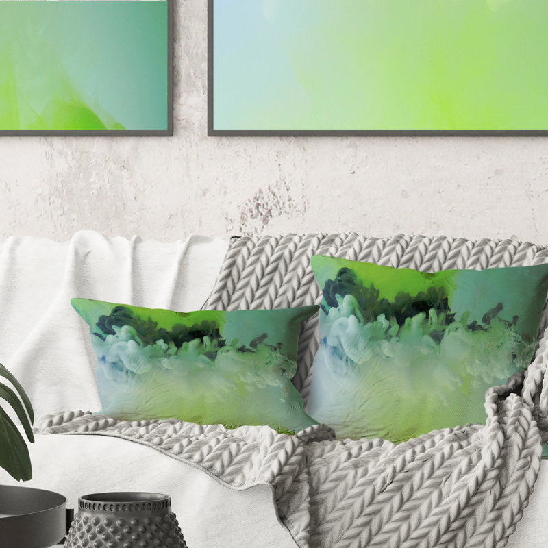 Coussin Shades Of Green, 18 po x 18 po