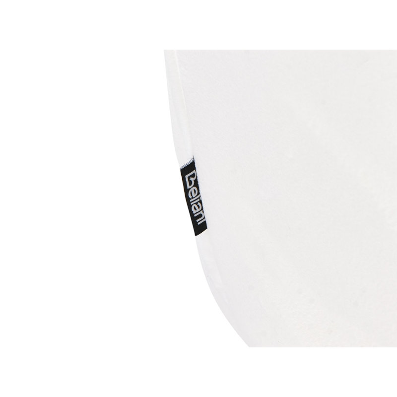 Pouffe Velvet White 43 cm 43 cm 37 cm