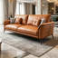Canapé standard orange en cuir véritable-1573944662