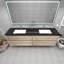 Ensemble de meuble-lavabo double mural 84 po Calarco Kody-510047557