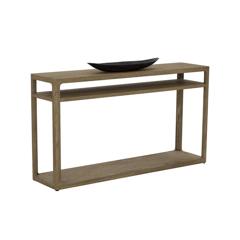 55'' W Console Table, Smoke Gray