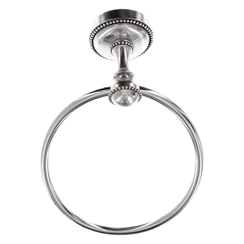 Sanzio Towel Ring, Vintage Pewter