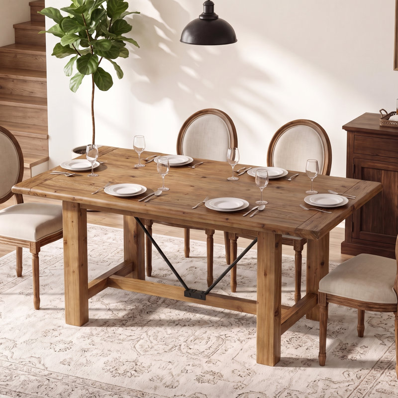 Bureau d'ordinateur en bois massif de 160 cm, grande table de bureau à domicile