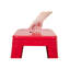 Tabouret de bar en métal de 30 pouces à hauteur de comptoir sans dossier de 2, rouge, non empilable, facile à assembler et à essuyer pour îlot de cuisine, bar et salle à manger