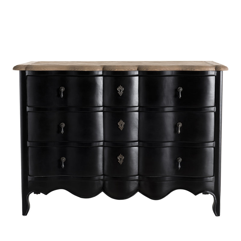 Agaro Solid Wood 110 cm W Chest of 3 Drawers