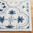 Cendy Micro-Loop Hand Tufted Wool/Cotton Floral Rug in Blue/Ivory-2099431447