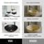 Lavabo de salle de bain vasque circulaire fait main en verre noir MatteShell ™