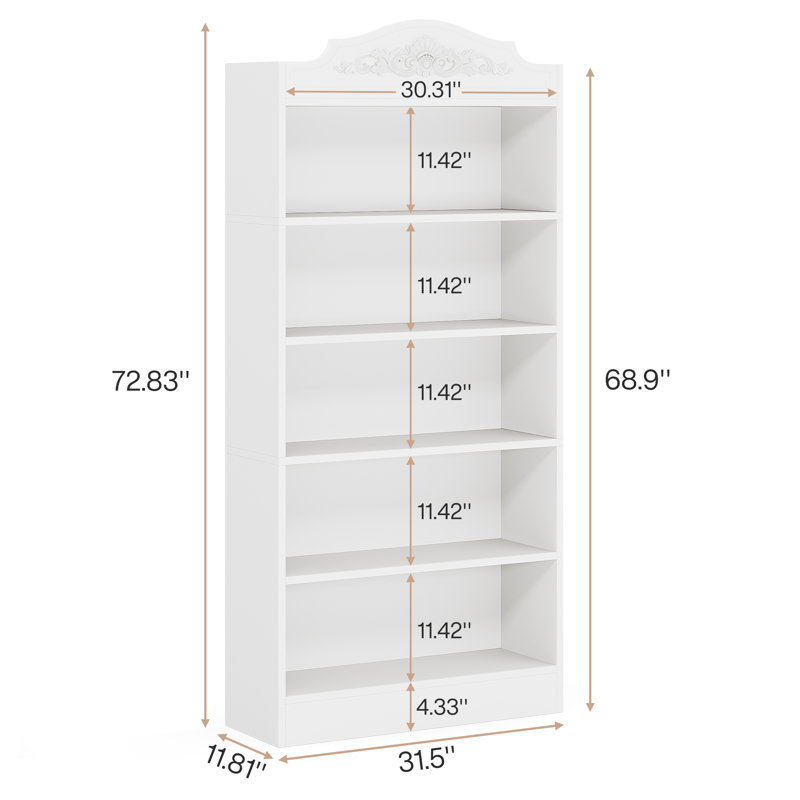Bibliothèque standard H 72,83 "x l 31,5" Rodick
