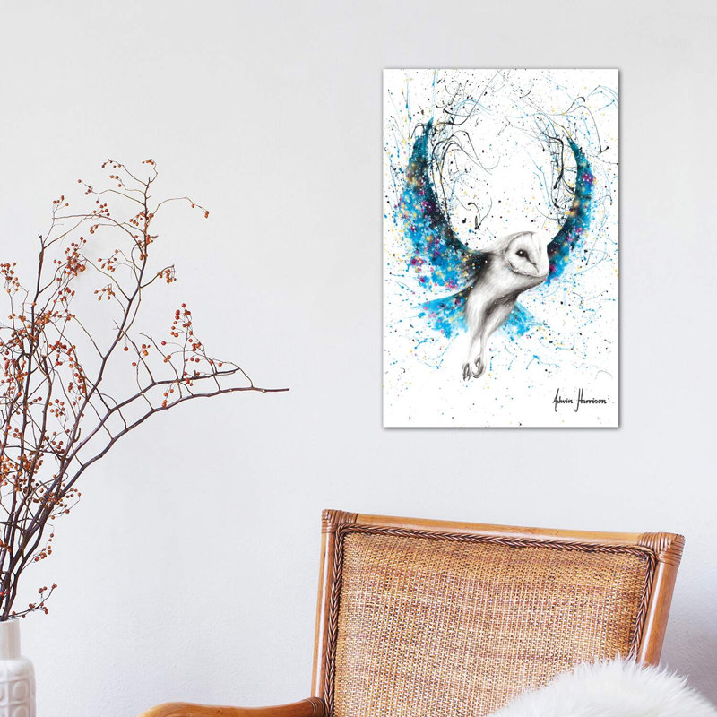 Mystical Owl by Ashvin Harrison - Wrapped Canvas Print, 45.72 cm H x 30.48 cm W x 1.91 cm D