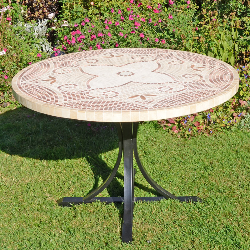 Provence Garden Stone Mosaic Table