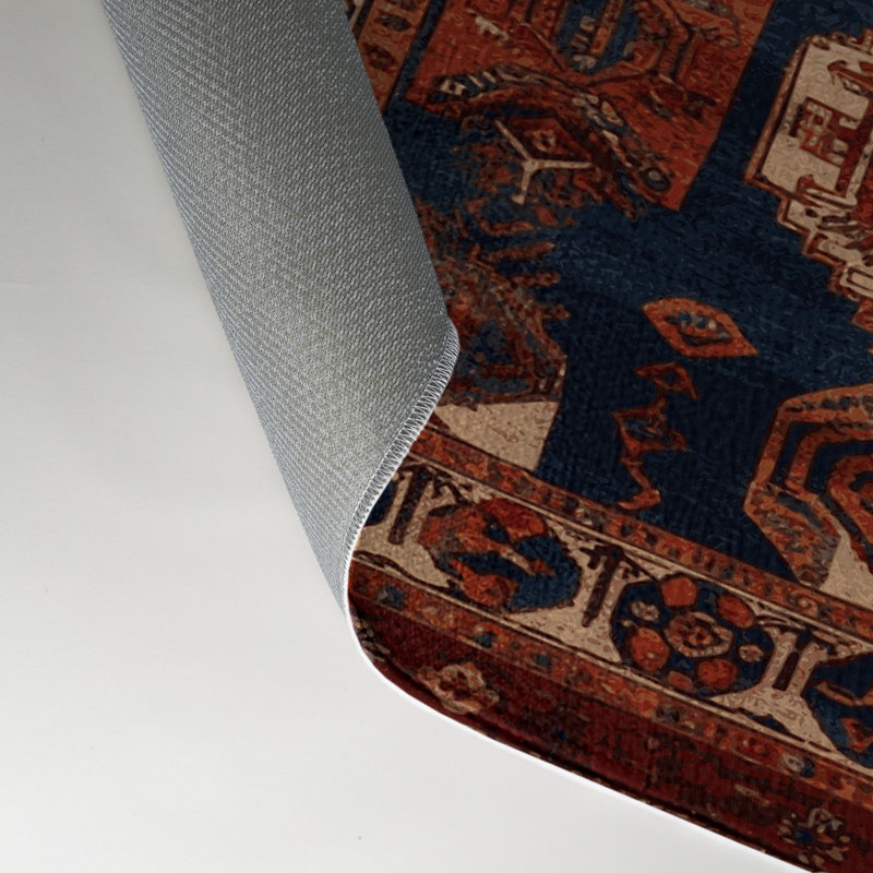 Tapis turc intérieur et extérieur brun, Rectangle 5 pi x 7 pi