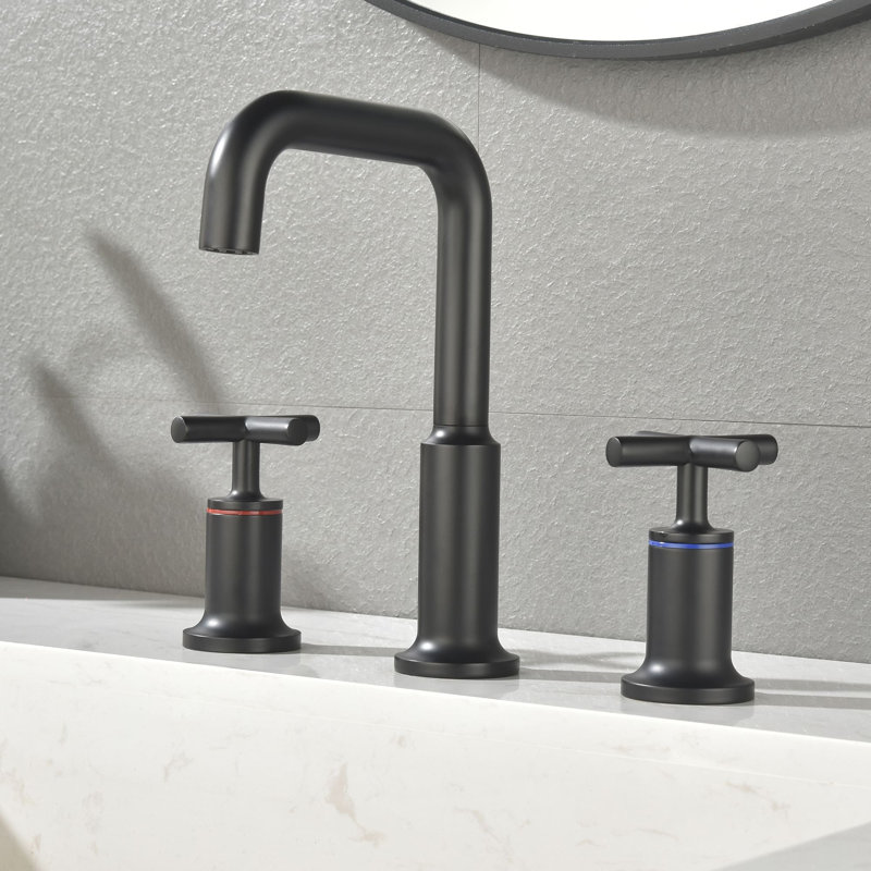 2-handle Bathroom Faucet, Matte Black