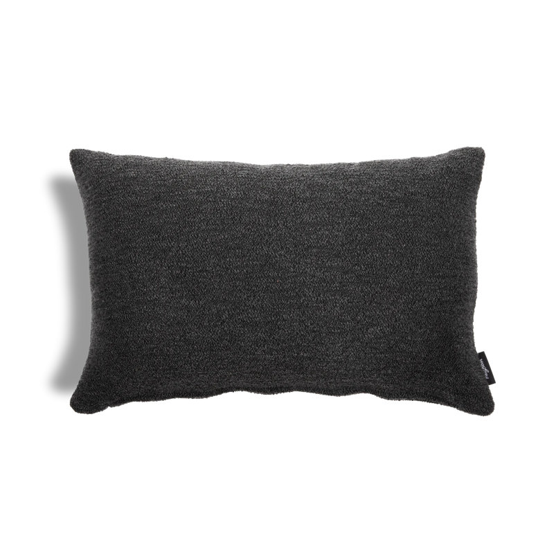Dapple Lumbar Indoor/Outdoor Pillow Cover & Insert, Charcoal