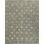 Palmettes Oriental Area Rug in Light Teal/Yellow/Khaki/Coral-1584807345