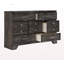 Commode en bois gris avec tiroirs de rangement 1pc
