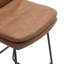 Carena Upholstered Counter Stool with Metal Frame-1389080286