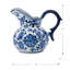 Pot en porcelaine bleu / blanc 7,7 po