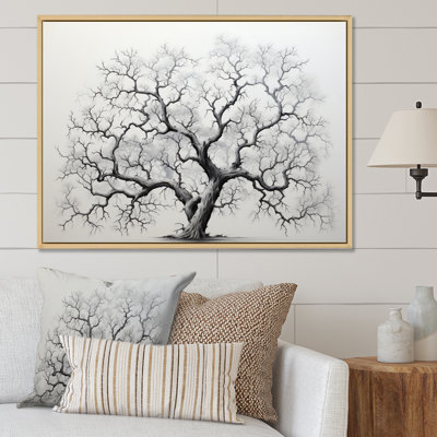 " Minimalism Grey Tree Solitude II "