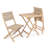 Halewood 2 - Person Acacia Wood Patio Dining Set with Square Table-1368802090