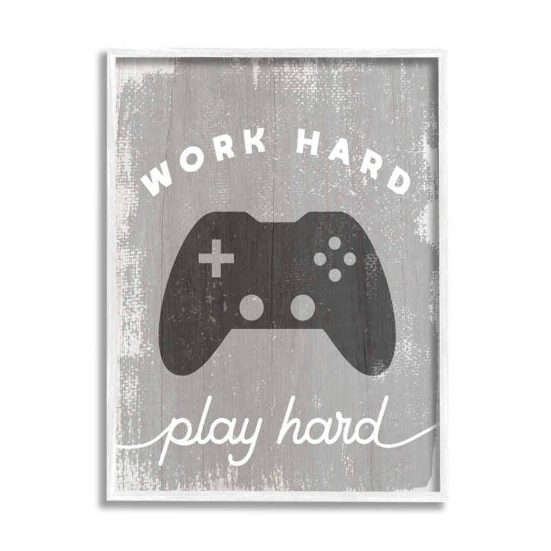 Work Work, H 14 po x l 11 po, Giclée encadrée blanc bord de mer