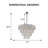 8 Light Dimmable Tiered Shell Chandelier