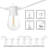 150FT White LED String Lights Outdoor, 45 Shatterproof Bulbs For Patio