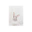 Hand -painted acrylic painting of a gentle snow hare