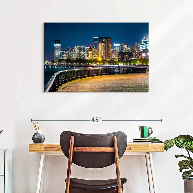 Nicci Night In New Jersey, 24" H x 36" W