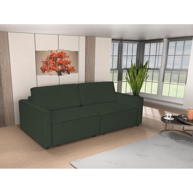 3 Seater Sleeper, Dark Green