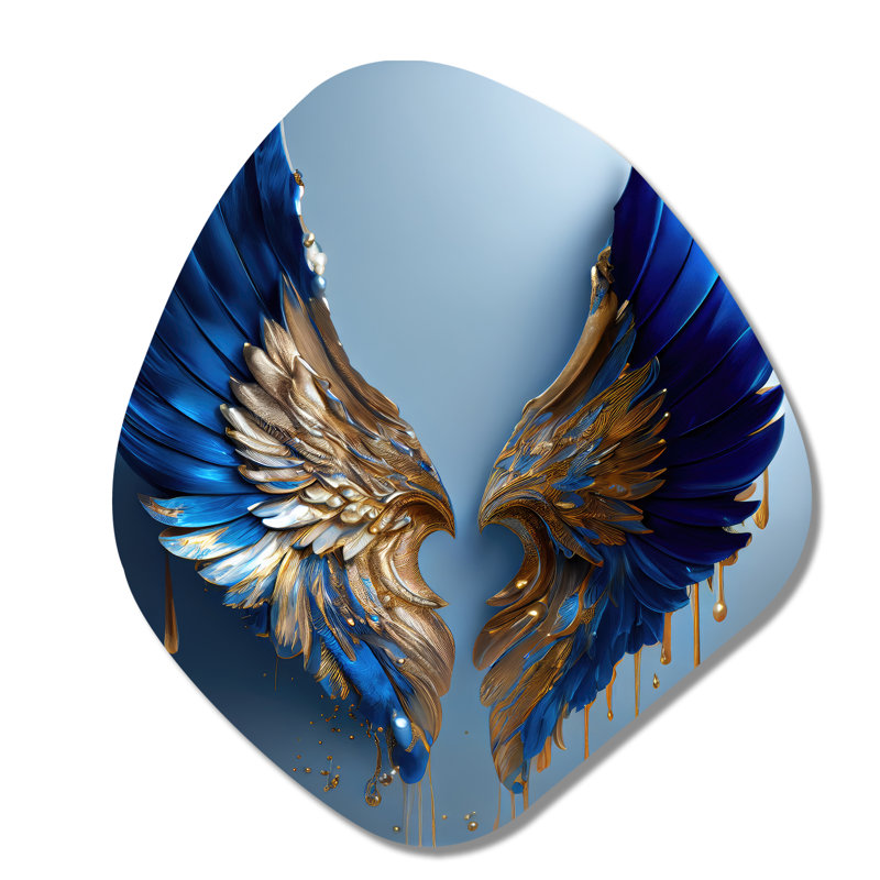 Art mural en forme de nébuleuse Ferro - Wings Angel, H 35 po x l 31 po