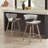 Binni 26.97" Fabric Upholstered Counter Stools with Solid Wood Frame-2089799947