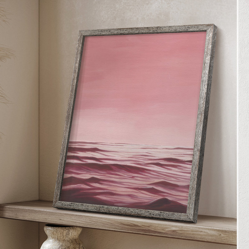«Playa Rosa I», reproduction encadrée - bois massif, H 30 po x l 24 po