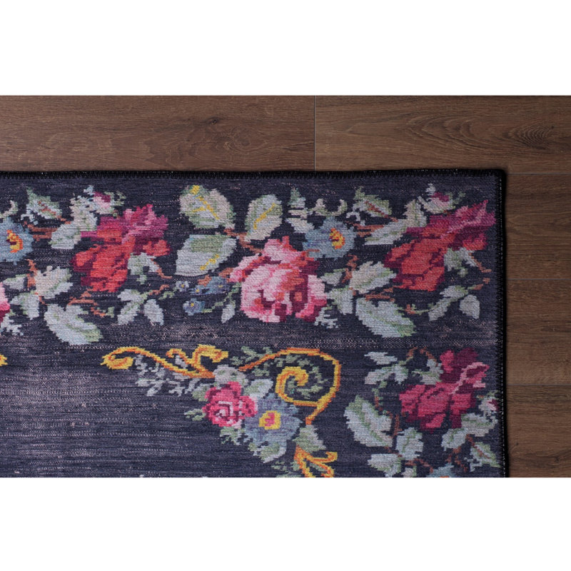 Premium Machine Washable Carpet, 4.6 x 6.2 Feet, 100% Polyester, 1850 g/m² | Pile Height: 0.2 Inches | Eco-Friendly Recycled Poly Cotton Underside | Perfect for Living Room, Bedroom, and High-Traffic Areas