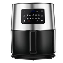 6.5Qt Pressure Cooker and Air Fryer Combos, 21-in-1  Programmable Pressure Pot with Detachable Pressure & Crisp Lid, LED Digital  Touchscreen, 3Qt Air Fry Basket,Free Recipe Book, 1500W: Home & Kitchen