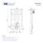 Vermont 2x4 In-Wall Toilet Tank Carrier System 0.8/1.6 GPF Dual Flush with Flush Actuator