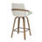 Georges Modern Fabric & Bentwood  26" Counter Stool w/Swivel, Set of 2-1008305-1008306