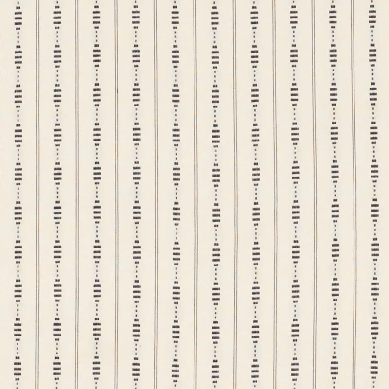 Tissu rayé Rania, Noir