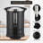 Coffee Urn – 14L Hot Beverage Dispenser for Catering, Double-Wall Stainless Steel Percolator, Dripless Faucet with Water Gauge, Drip Tray & Warm Lights (Black)-123266729