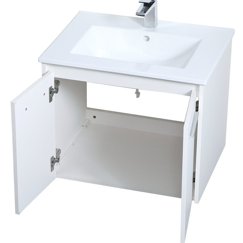 Ensemble de meuble-lavabo simple 24 po Agostini, Blanc