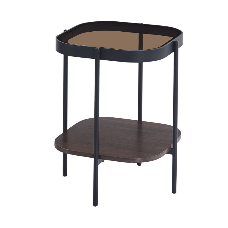 Allmar Glass Top End Table