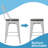 Makhzane Counter Stool with Metal Frame-676890457