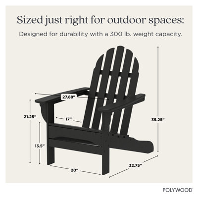 POLYWOOD x Sol 72 Jamarion Adirondack Chair