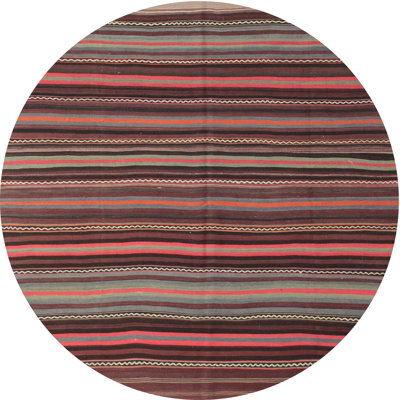 Tapis contemporain rouge / brun
