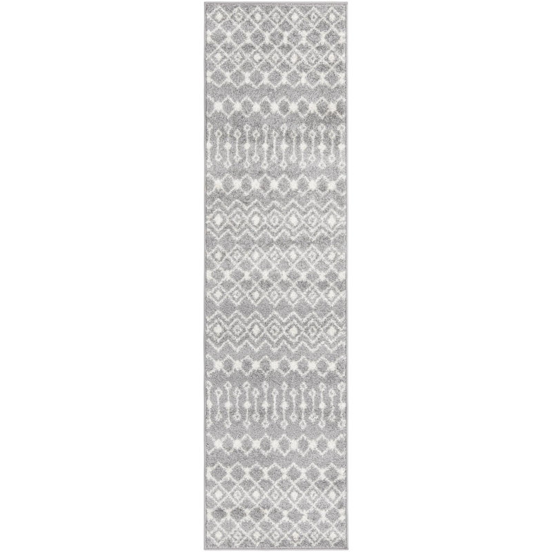 Somerville Geometric Indoor Rug, Runner 2' x 8', Gray