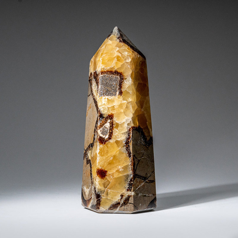 Genuine Polished Septarian Point from Madagascar (1.8 Lbs)
